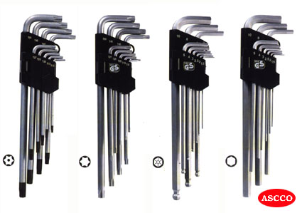 EXTRA LONG HEX KEY WRENCH SET GS/TUV