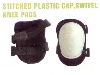 STITCHED PLASTIC CAP. SWIVEL KNEE PADS