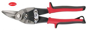 Aviation Tin Snips - Left cut with Red TPR Cushion Handle