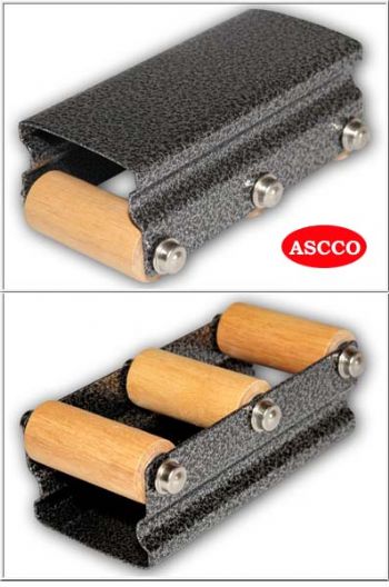 Deluxe alfombra suave costura de rodillos con rodillos de madera