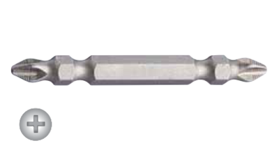 Двухсторонняя шестигранная бита PHILLIPS 1/4&quot;, противоскользящая, AS-PH651D