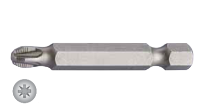 Бита шестигранная 1/4 дюйма POZI с защитой от скольжения, AS-PZ500